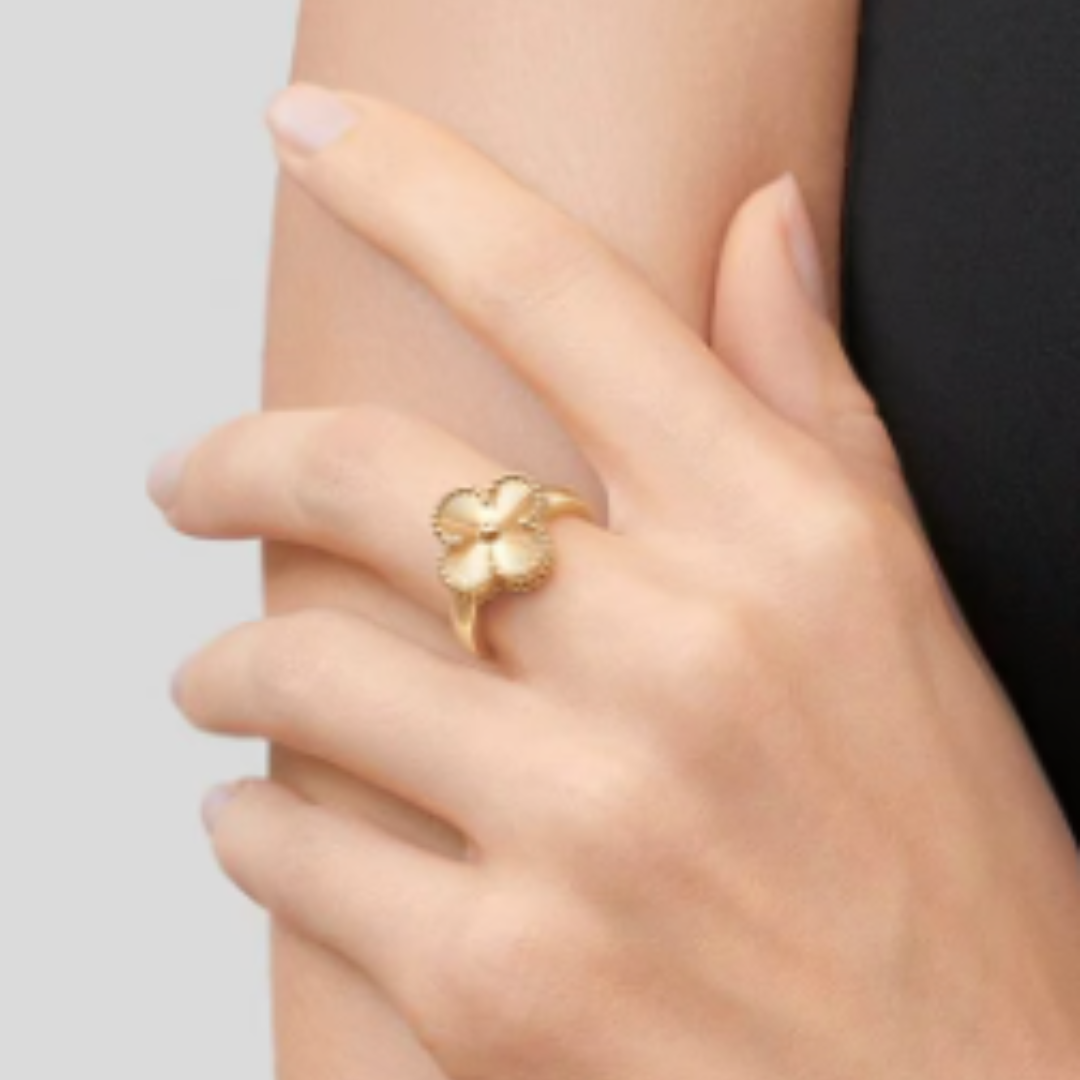 Bague ambre - Or