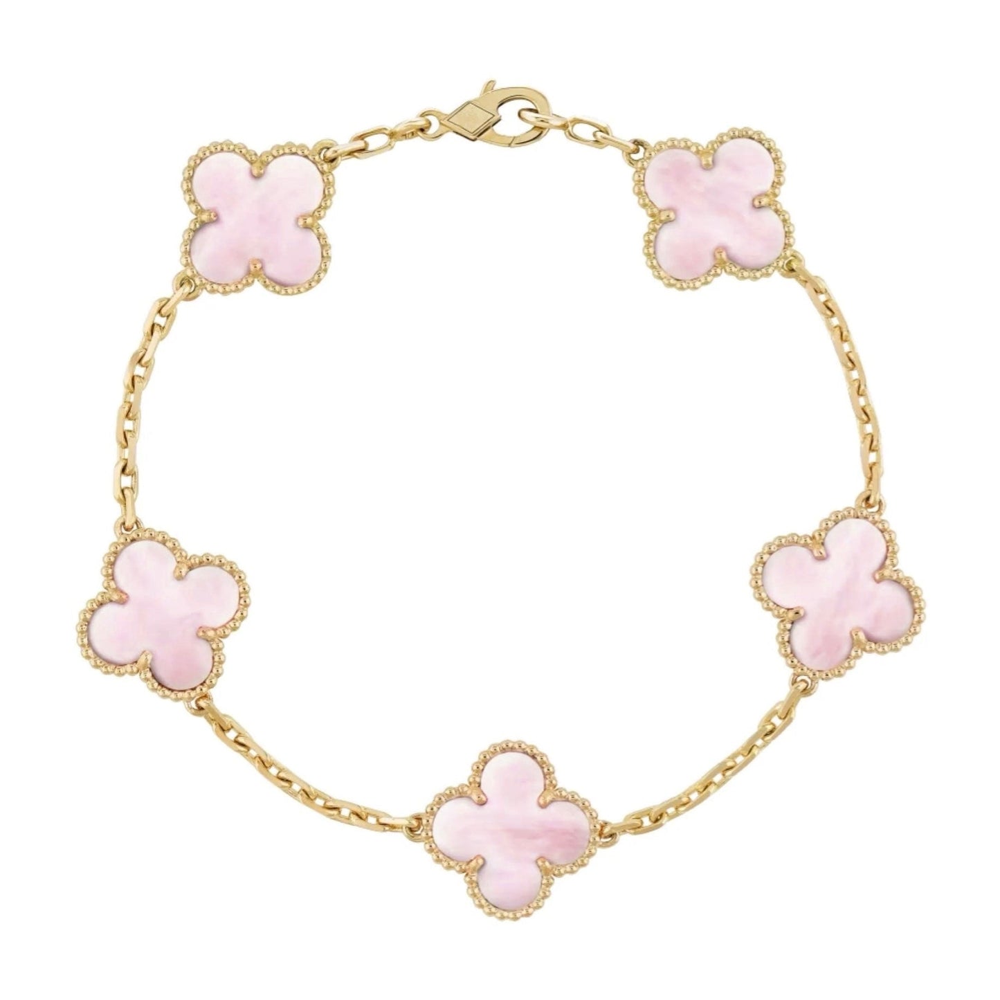 Rose doré | Bracelet trèfle à quatre feuilles