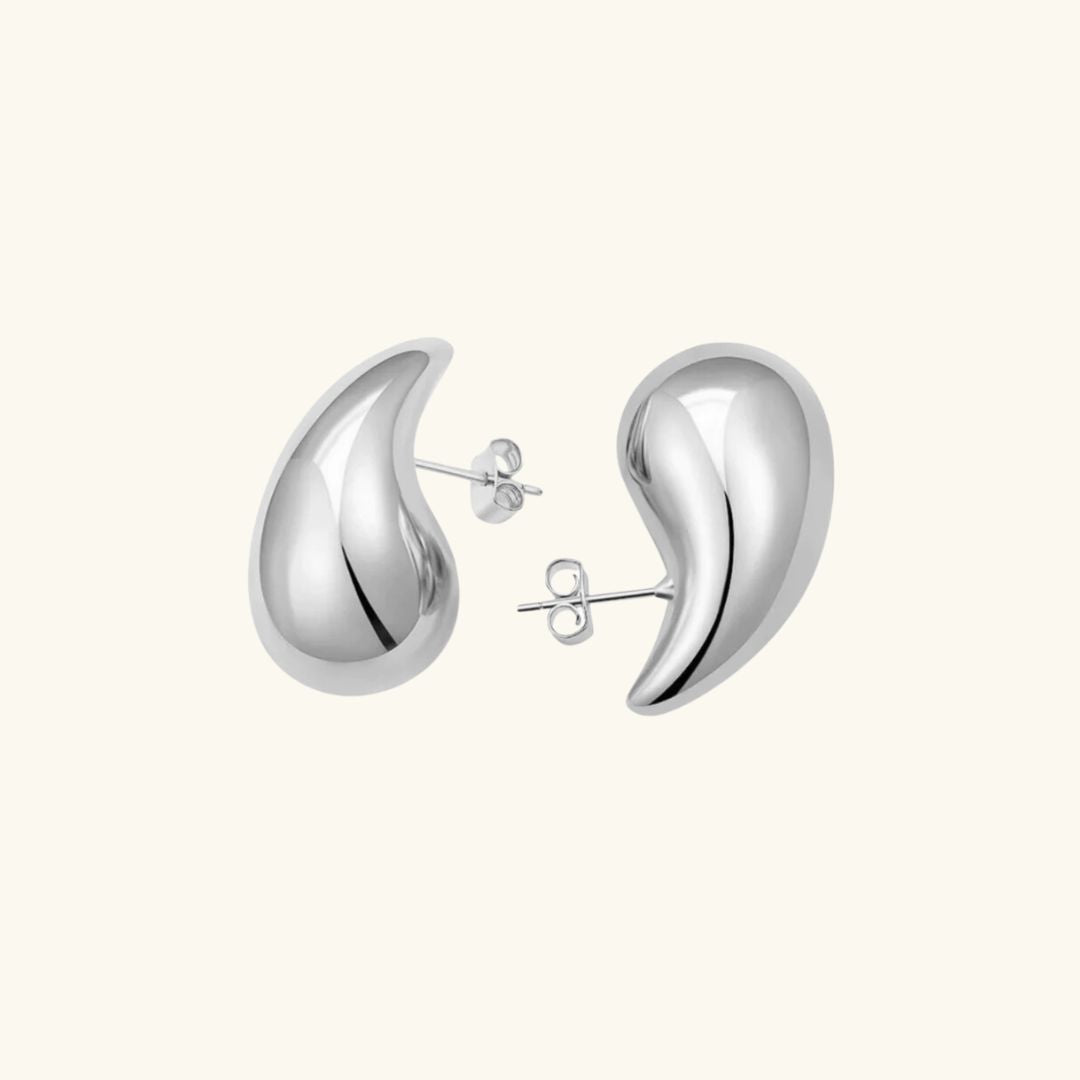 Boucles d'oreilles goutte d'eau en or