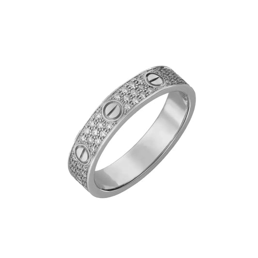Ava Bague Diamant - Argent