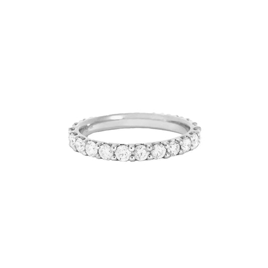 Amber Feline Bague - Diamant / Argent