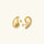Boucles d'oreilles goutte d'eau en or
